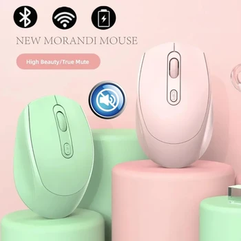Bežični miš Bluetooth Bežična računalna Bluetooth miš 5.2 Tiha Mause USB Ergonomski miš Punjive miša za PC Laptop