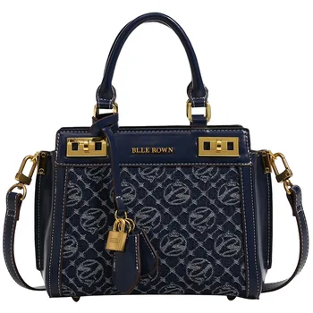 High-end brand Klein Blue s novim zlatnim ključem, moderan prijenosni torba preko ramena u retro stilu, torbe poruke, luksuzna dizajnersku torbu