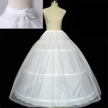 Bijela 3 obruča visokokvalitetna donja suknja s кринолином za magnitude haljine vjenčanice Rođendan