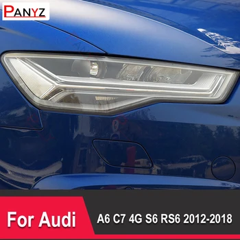 Za Audi A6 C7 4G S6 RS6 2012-2018 Zaštitna Folija Za Auto Vraćanje prednjih Svjetala za Maglu Prozirna Crna Naljepnica Od TPU Pribor