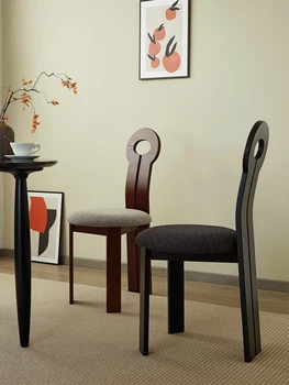 Blagovaona stolice od punog skandinavskog drveta, stolice sa leđima, kucni stolice za šminkanje, moderne i минималистичные izgled male prostore