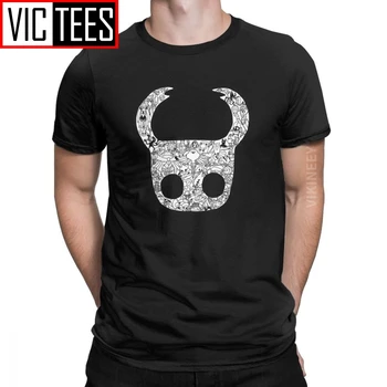 Muška majica The Hollow Knight Vintage Pamučna Majica Skull Video Game Tshirt Homme