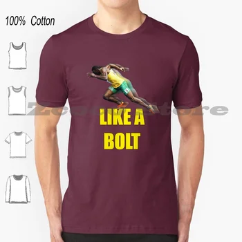 T-shirt Usain Bolt je od 100% pamuka Zgodan Kvalitetna Majica Usain Bolt Run Sprinter Sports Mo Farah