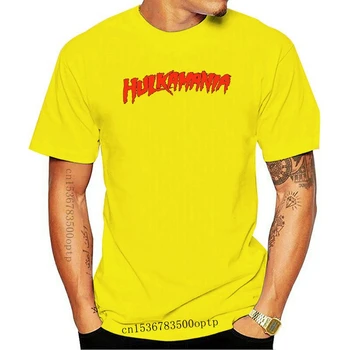 Nova majica MenYellow Hulkamania Young Boy 80-ih u hip-hop, muške majice, muške majice kratkih rukava, jeftina branded odjeću, robu