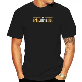 Ženska t-shirt PhinisheD - Zabavna Doktorski stupanj, Ispušni Majica okruglog izreza, Majice, Muške Cool Majice Za Rođendan, Zabavne Pamučna Muška Majica