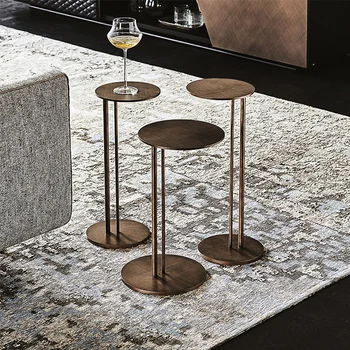 klasični luksuzni mali metalni stolić izmjenjivi cijele zlatni приставной moderni stol