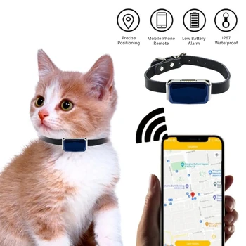 Mini-GPS-Tracker za Kućne Ljubimce s Ogrlicom Pas GPS Locator, GPS za Mačke Praćenje u Realnom Vremenu, Anti-Izgubljeno je Besplatna aplikacija Platforma Bicikl GPS Praćenje