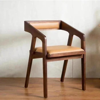 Drveni Minimalistički stolica Za ured u skandinavskom stilu, Moderan dizajn šminke, Stolice za blagovaonicu, Kazališni Balkon, Garnitura za restoran Mueblesa