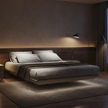Минималистичная rotirajući krevet bez naslona za glavu, moderna минималистичная rotirajući krevet za male spavaće sobe s bračnim krevetom
