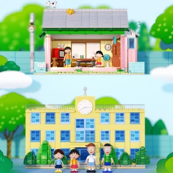Izgradnja novih blokova anime serije Чиби Маруко Dnevni boravak Školski zbor Model Ukras Razvojne igračke Poklon za rođendan