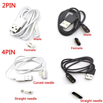 Magnetni USB kabel dc za muškarce i žene, priključak PogoPin, Rješenje za napajanje 2/4 P Magneta, Kontakt igralište, Lem za tiskane ploče s korak 2,5 / 2,8 mm