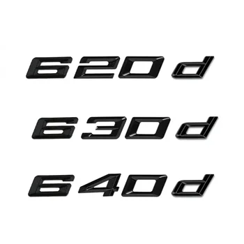 Auto 3D ABS Prtljažnik Slova, Logo je Simbol Simbol Naljepnice Naljepnica Za BMW 6 Serija 620d 630d 640d E63 E64 F06 F12 F13 G32 Pribor