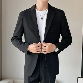 Muške mladeži Korejski moderan mali odijelo Top hong kong modne marke Jednostavan Poslovni single odijelo i Kaput Casual odijelo