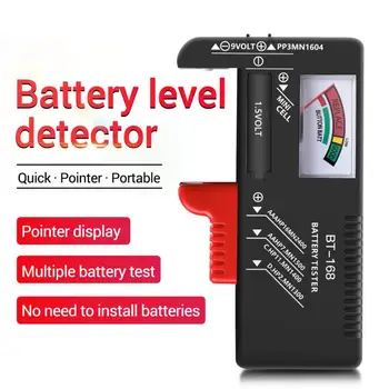 Tester Kapacitet Baterije Univerzalni Gumb Element Za Provjeru Napunjenosti Baterije, Indikator Boja Kodiranje Za Volt Baterije AA/AAA/ C / D / 9V/1.5 V