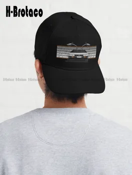 Moj crtež Delorean Dmc-12, pogled sprijeda, папина šešir, modni kape za žene, pamučne traperice kape, Podesiva traper kape za kamione