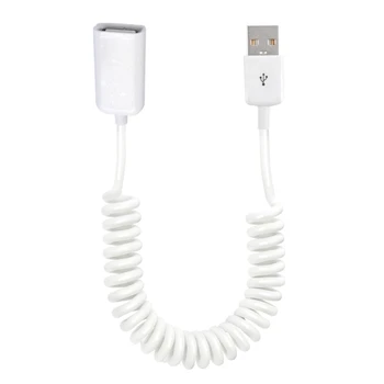 USB 2.0 Od Muškaraca i žena Spiralni Kabel Adapter 1 M/3,2 Ft Medusobno Teleskopski Produžni Kabel za Punjenje