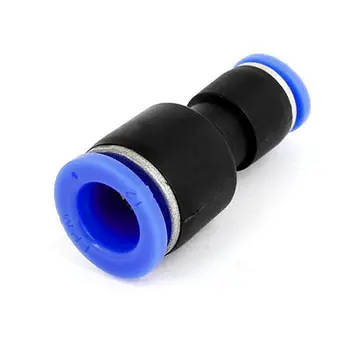 Pneumatski elementi izravne s brzim pritiskom od 12 mm do 8 mm na jedan dodir, crna, plava