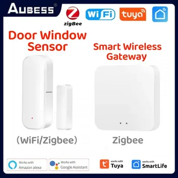 Wi-Fi / ZigBee 3.0 Senzor vrata, prozori, detektor sigurnosti doma, alarm za Alexa, Google Assistant program Tuya Smart Life