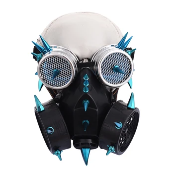 Punk-gotički Plave trnje Respiratorne maske Steampunk Mask Naočale Žene / Muškarci Cosplay Rekvizite Pribor za kostime za Noć vještica