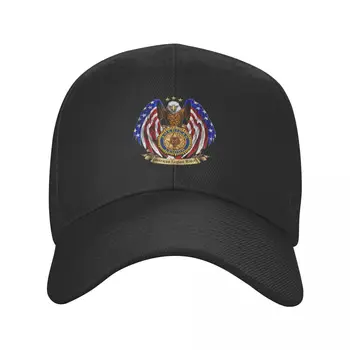 Cool kapu sa logom American Legion Riders Za muškarce i žene, podesiva na red Hat za tatu s grbom SAD za odrasle, Proljeće