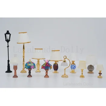 1 kom. mini-kućica za lutke 1:12, modni mini-stolne svjetiljke za dollhouse (ne svijetle) Pribor za dekor, Namještaj za dollhouse, igračke