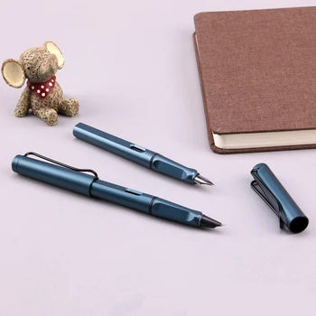 Visokokvalitetna mat crna nalivpero EF/F s velikom kopčom, plastične tinte olovke za pisanje, pribora, Školskog pribora