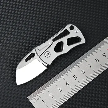 Sklopivi nož s drškom D2 visoke tvrdoće, MINI-voćni nož od nehrđajućeg čelika, Džepni nož EDC Express, Poklon set alata na otvorenom, ključ za ključeve