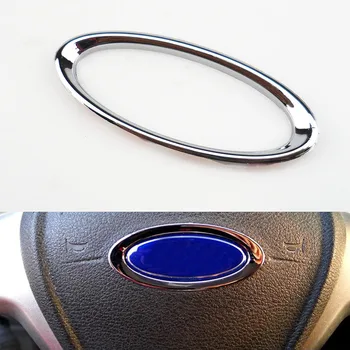 Kvalitetan volan, ABS Kromirana maska prsten s logotipom Ford Focus 2 3 Fiesta Ecosport Kuga auto oprema
