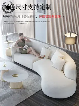 Luksuzni kauč u talijanskom stilu, jednostavna moderni dnevni boravak u гонконгском stilu, design creative модельная soba, izložbeni kauč skandinavskog dizajna