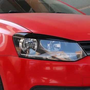 2 komada Naljepnica za Obrve Svjetla Automobila Navlaka za Volkswagen VW POLO MK5 2011-2018 Pribor
