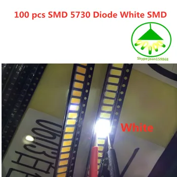200 kom SMD 5730 Dioda Bijela SMD 5730 0,5 W LED 5630 6000 do 6500 do Super Svijetle Čip SMD 5630 5730SMD 150mA PCB SMT Zrači Dioda