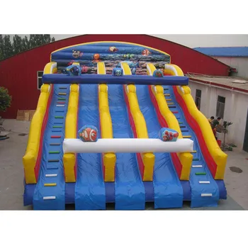 Velika inflatable vodeni tobogan skrojen za djecu i odrasle / inflatable vodeni tobogan za velikog bazena