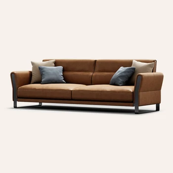 Постмодернистский jednostavan luksuzni kauč dizajn minimalistički kauč vila Talijanski ugrađeni kožni kauč