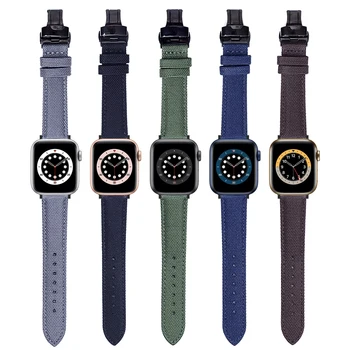 Za Apple Watch Band Series 6 Narukvica SE 5 3 Remen Za Pametne Sati iWatch 44 mm 42 mm 40 mm 38 mm Platna Najlon Remen Correa Sati