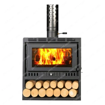 U europskom stilu retro Pravi kamin s paljenjem drveta, vruće pećnica vatre
