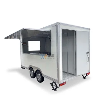 OEM-prikolica za fast food s крепом za prijevoz deserte i sendviče, koncesija kolica za jelo, proizvedeni kamion za jela s kupaonicom Za prodaju u Europi