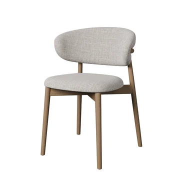 Luksuzni blagovaona stolice od punog drveta u skandinavskom stilu, moderan minimalistički stolice, stolice za kafiće