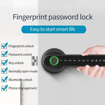 TTlock Pametan vrata brava sa lozinkom autentičnosti pomoću otiska prsta Podrška za zaključavanje olovke Bluetooth Aplikaciju za daljinsko upravljanje, Rad s TTlock Gateway G2