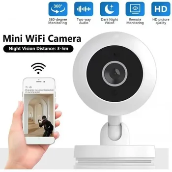 Mini-monitor sigurnosti doma, pametan dvosmjerni interfon, kamera za nadzor, audio video, noćni Wi-Fi, inteligentni monitor sigurnost