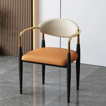 Jednostavno luksuzna Moderna osnovna Mali stan, blagovaona stolice od meke kože, Kozmetičke stolice, radna stolica sa stolica