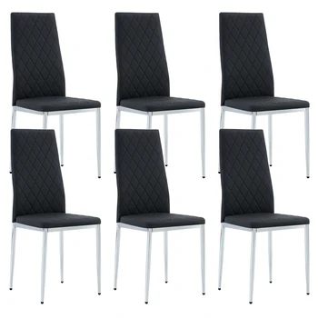 Blagovaona stolice bez naslonima za ruke sa visokim naslonom za leđa od 6 predmeta u obliku rešetke, uredski stolac. Pogodan je za blagovaone, dnevnog boravka, kuhinje i ureda.