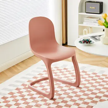 Minimalistički skandinavski stolica na koji se može staviti uredske stolice za pregovore na otvorenom, plastični S-oblika blagovaona stolice, stolica za ljuljanje za dnevni boravak