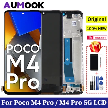 Originalni Ekran Za Xiaomi Poco M4 Pro 5G LCD zaslon osjetljiv Na Dodir i Digitalni Pretvarač Sklop AMOLED LCD zaslon Za Xiaomi Poco M4 Pro