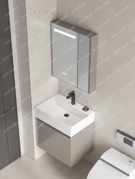 Kombinirani ormar za kupatila u srednjim i malim stanovima od nehrđajućeg čelika, Keramike jednodijelni sudoper