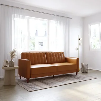 Kauč-futon s 2 prijelaznim sjedala, kauč-krevet od umjetne kože deve, Kauč za dnevni boravak
