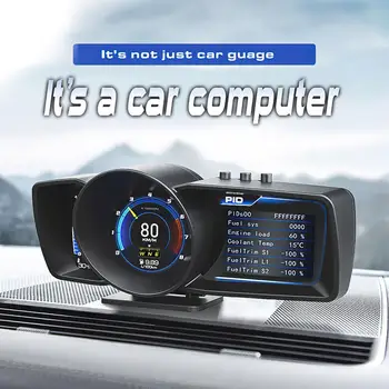 Glavobolja prikaz A600 OBD2 + GPS Pametan auto HUD Digitalni brzinomjer alarm, Temperatura vode i ulja. Brzina okretaja u minuti