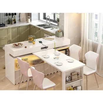 Kuhinjski otok stol s mogućnošću okretanja Kuhinjski zid mali stan i bar stol ormar