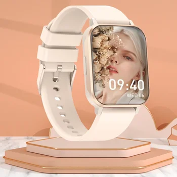 Pametni satovi LIGE 2024 za žene, pametni satovi ženski ručni sat od ružičastog zlata, fitness sat I68 sa Bluetooth-izazov za Android iOS iPhone
