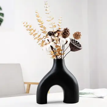 Moderan vaza, moderne keramičke vaze za uređenje doma, vaza za cvijeće nepravilnog oblika, vaze za biljke za stol, centralno uređenje spavaće sobe